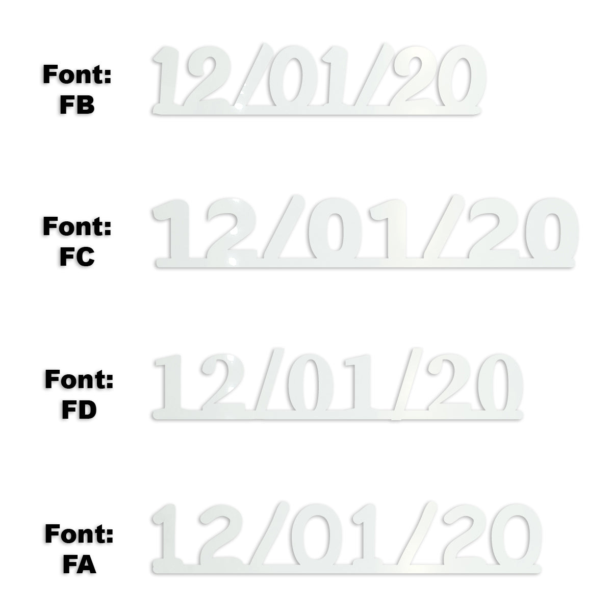 Custom-Fetti Date - 12/01/24 or 12/01/25  White