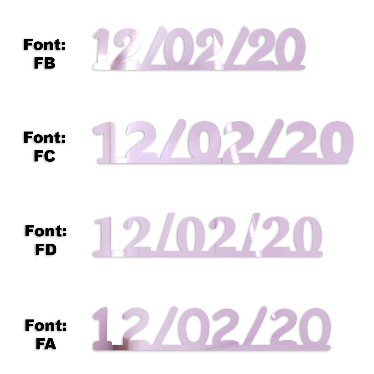 Custom-Fetti Date - 12/02/24 or 12/02/25  Pink