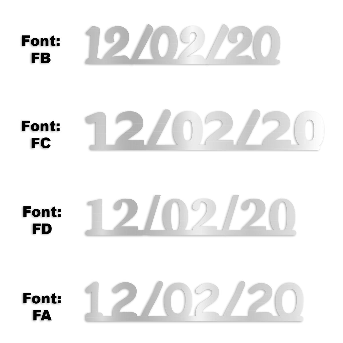 Custom-Fetti Date - 12/02/24 or 12/02/25  Silver