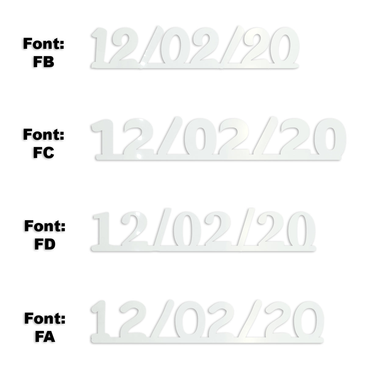 Custom-Fetti Date - 12/02/24 or 12/02/25  White