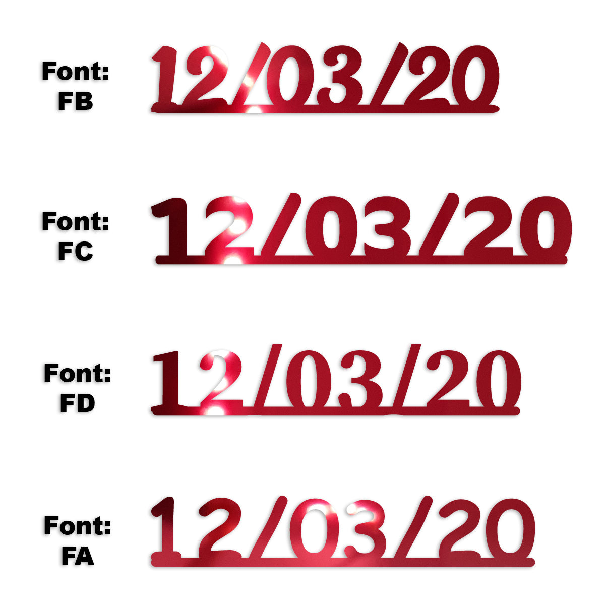 Custom-Fetti Date - 12/03/24 or 12/03/25  Red