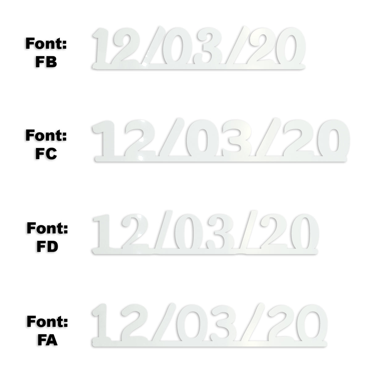 Custom-Fetti Date - 12/03/24 or 12/03/25  White