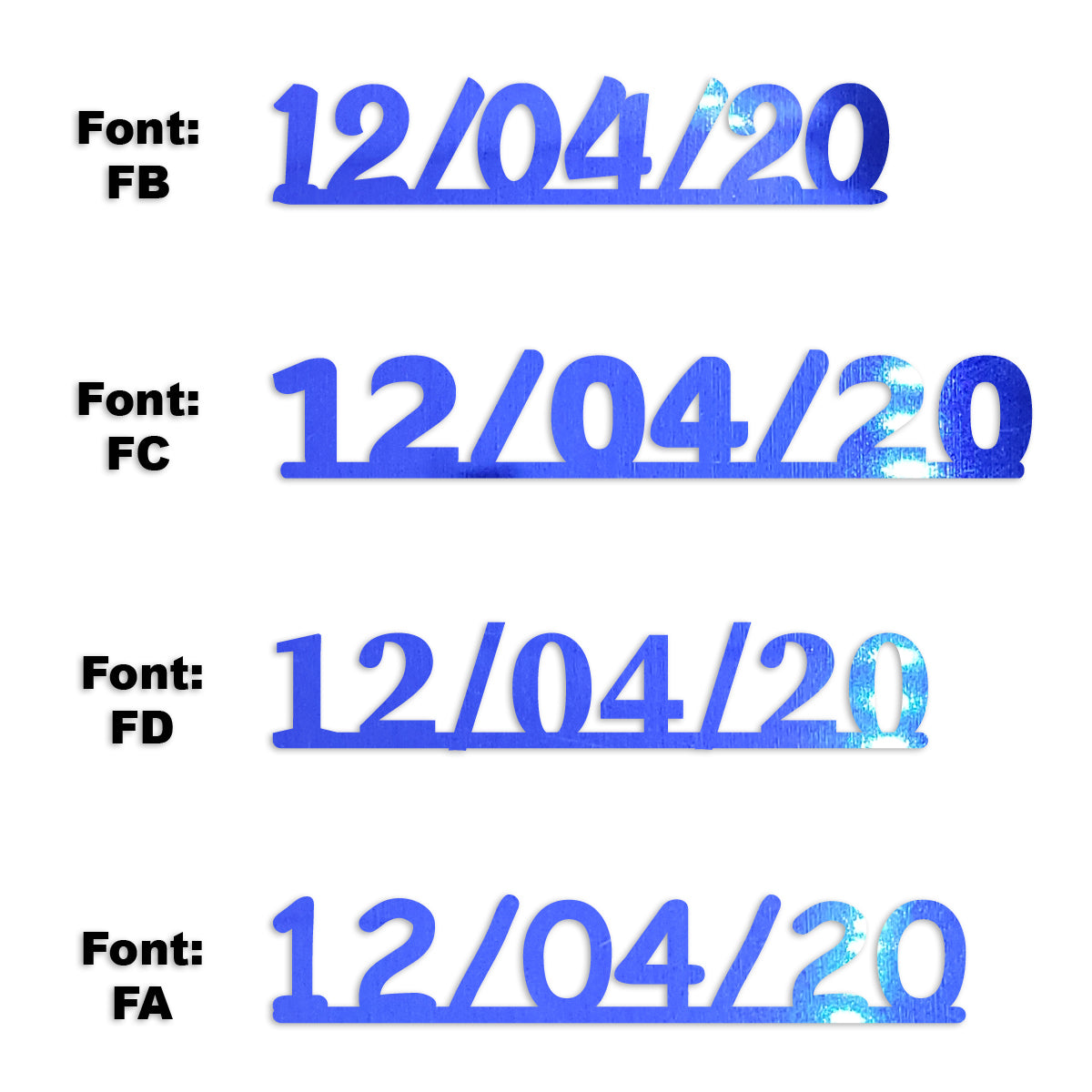 Custom-Fetti Date - 12/04/24 or 12/04/25  Blue Royal