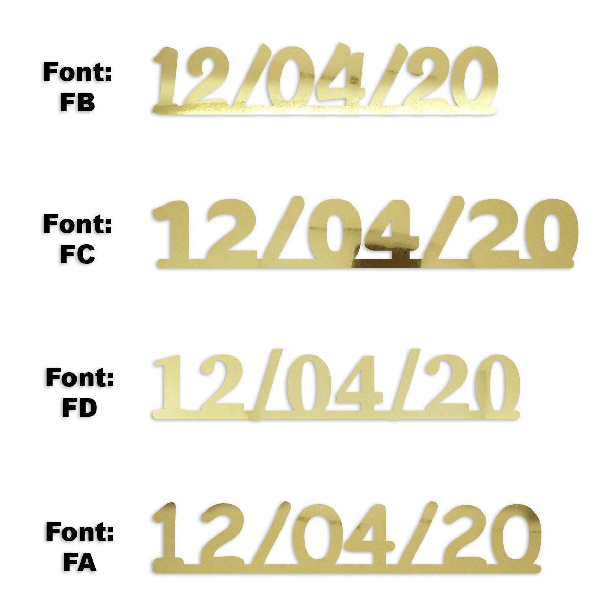 Custom-Fetti Date - 12/04/24 or 12/04/25  Gold