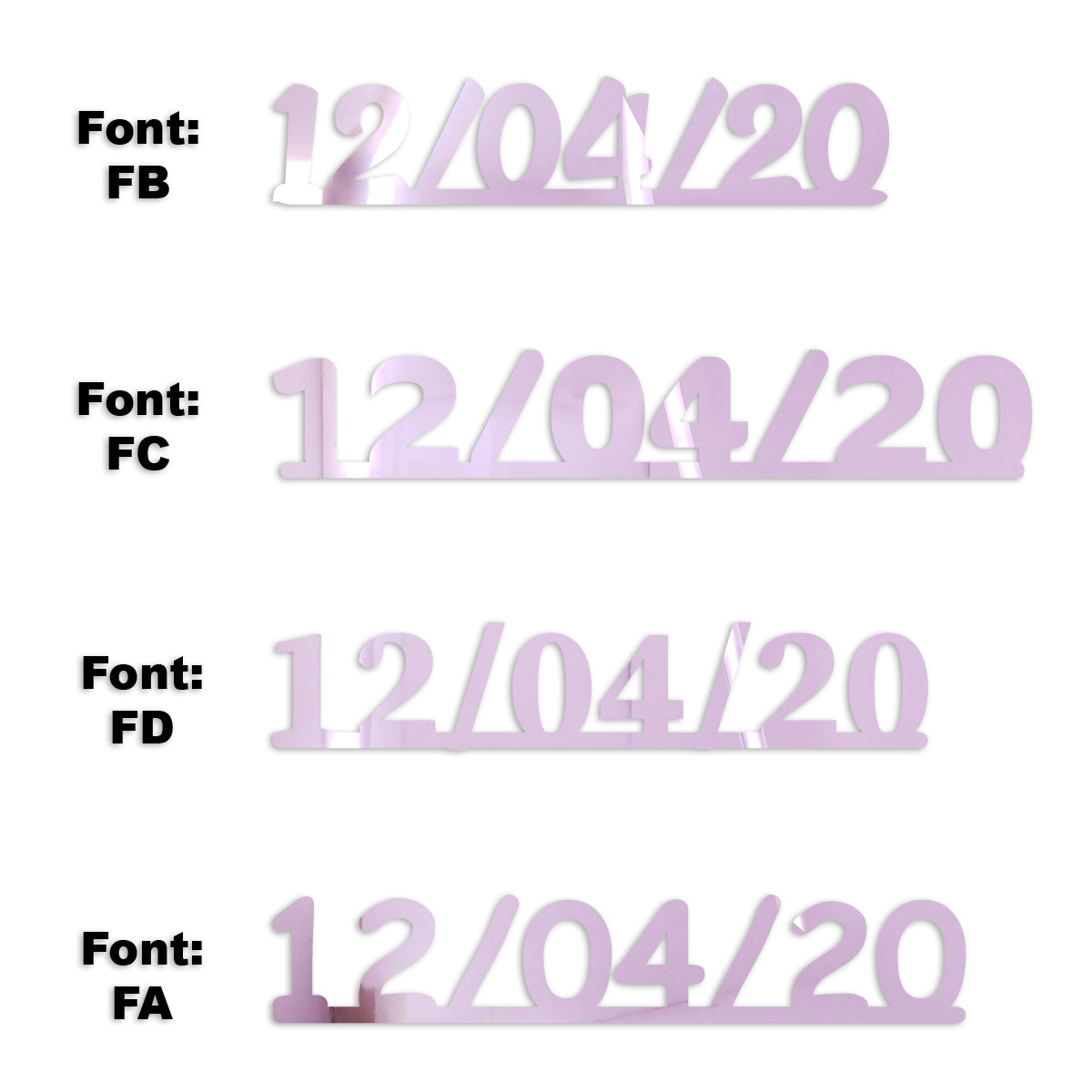 Custom-Fetti Date - 12/04/24 or 12/04/25  Pink