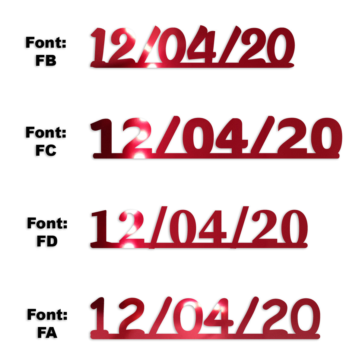 Custom-Fetti Date - 12/04/24 or 12/04/25  Red