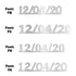 Custom-Fetti Date - 12/04/24 or 12/04/25  Silver