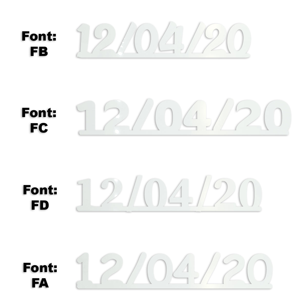 Custom-Fetti Date - 12/04/24 or 12/04/25  White