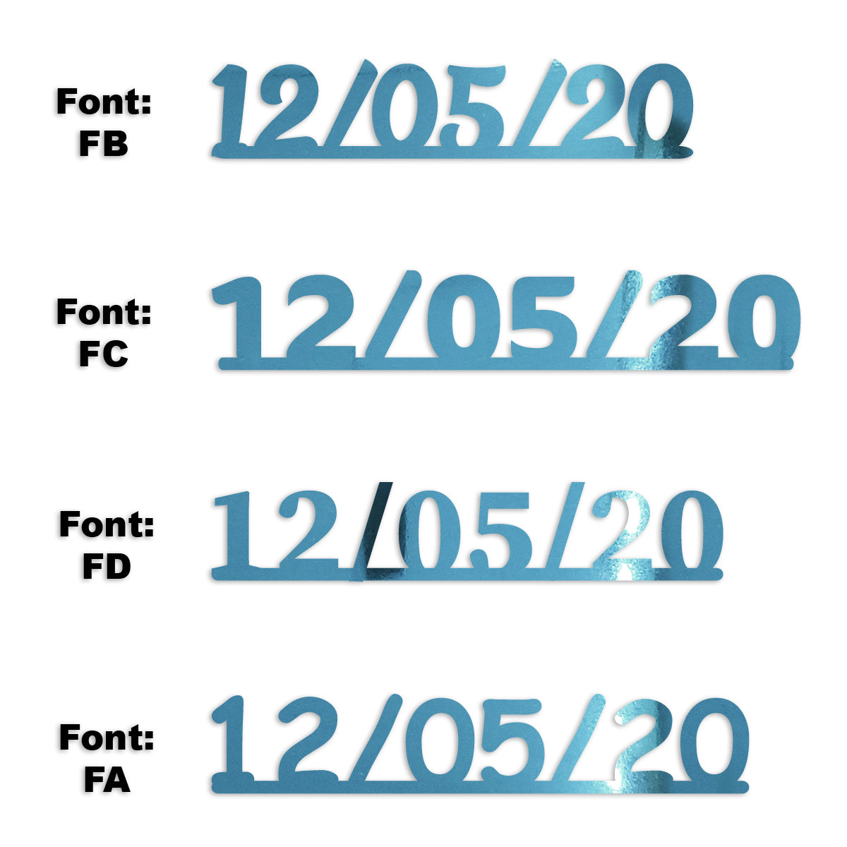 Custom-Fetti Date - 12/05/24 or 12/05/25  Blue Sky