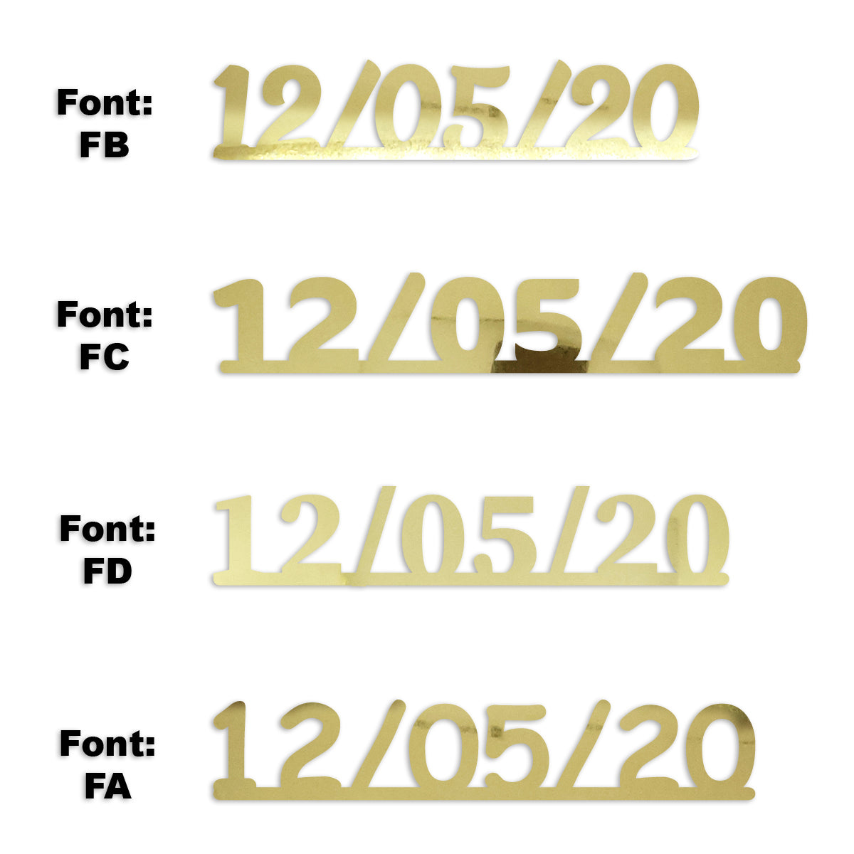 Custom-Fetti Date - 12/05/24 or 12/05/25  Gold