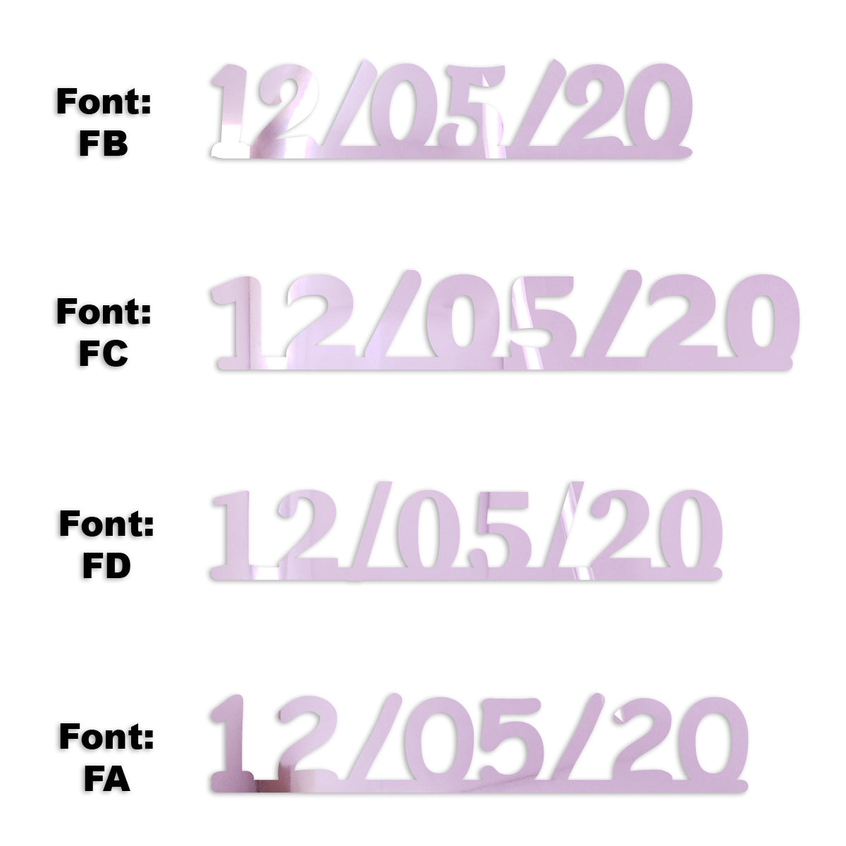 Custom-Fetti Date - 12/05/24 or 12/05/25  Pink