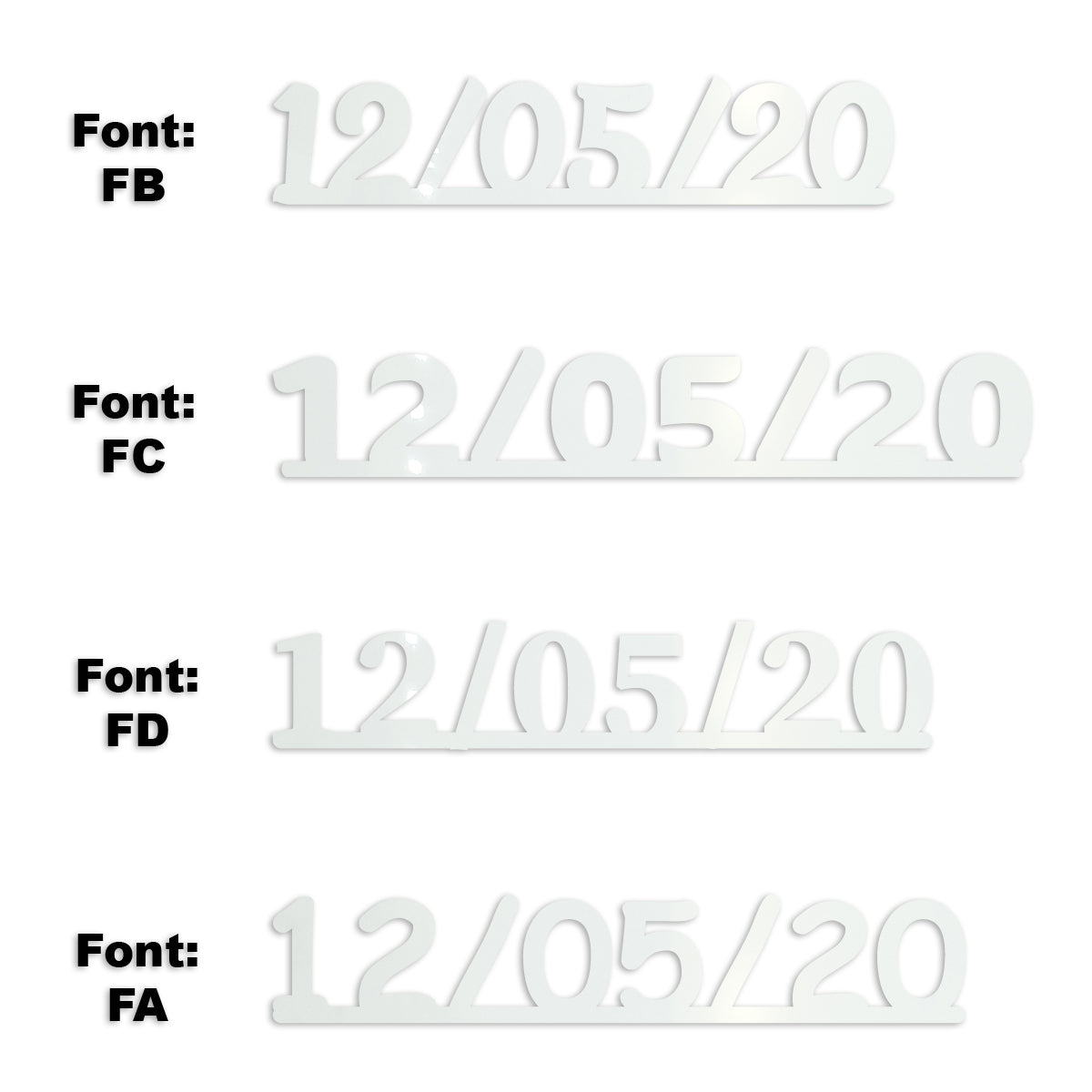 Custom-Fetti Date - 12/05/24 or 12/05/25  White