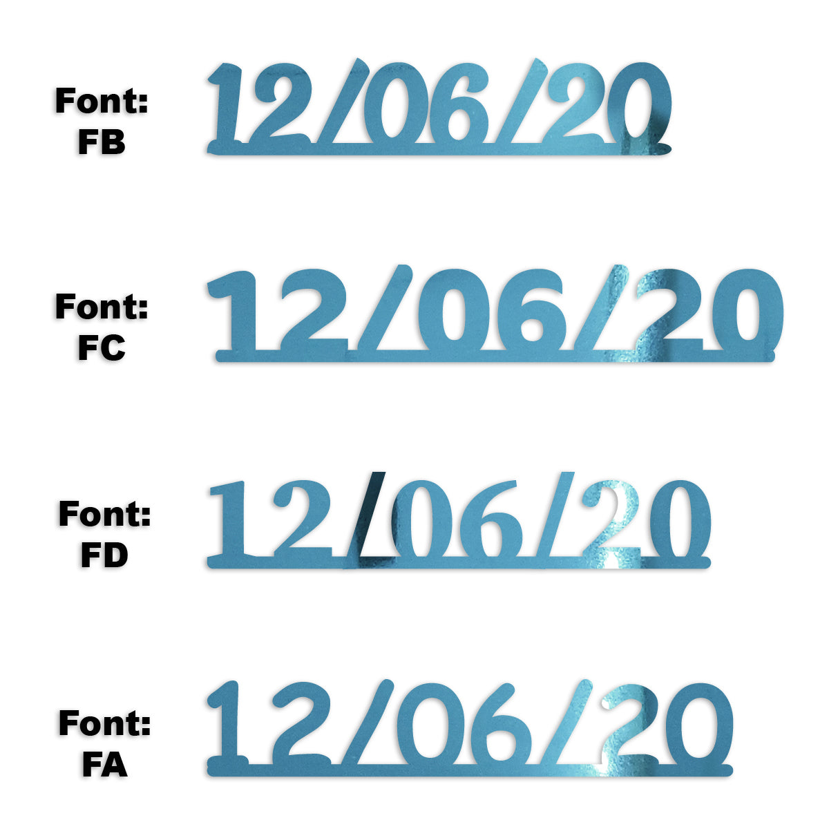 Custom-Fetti Date - 12/06/24 or 12/06/25  Blue Sky