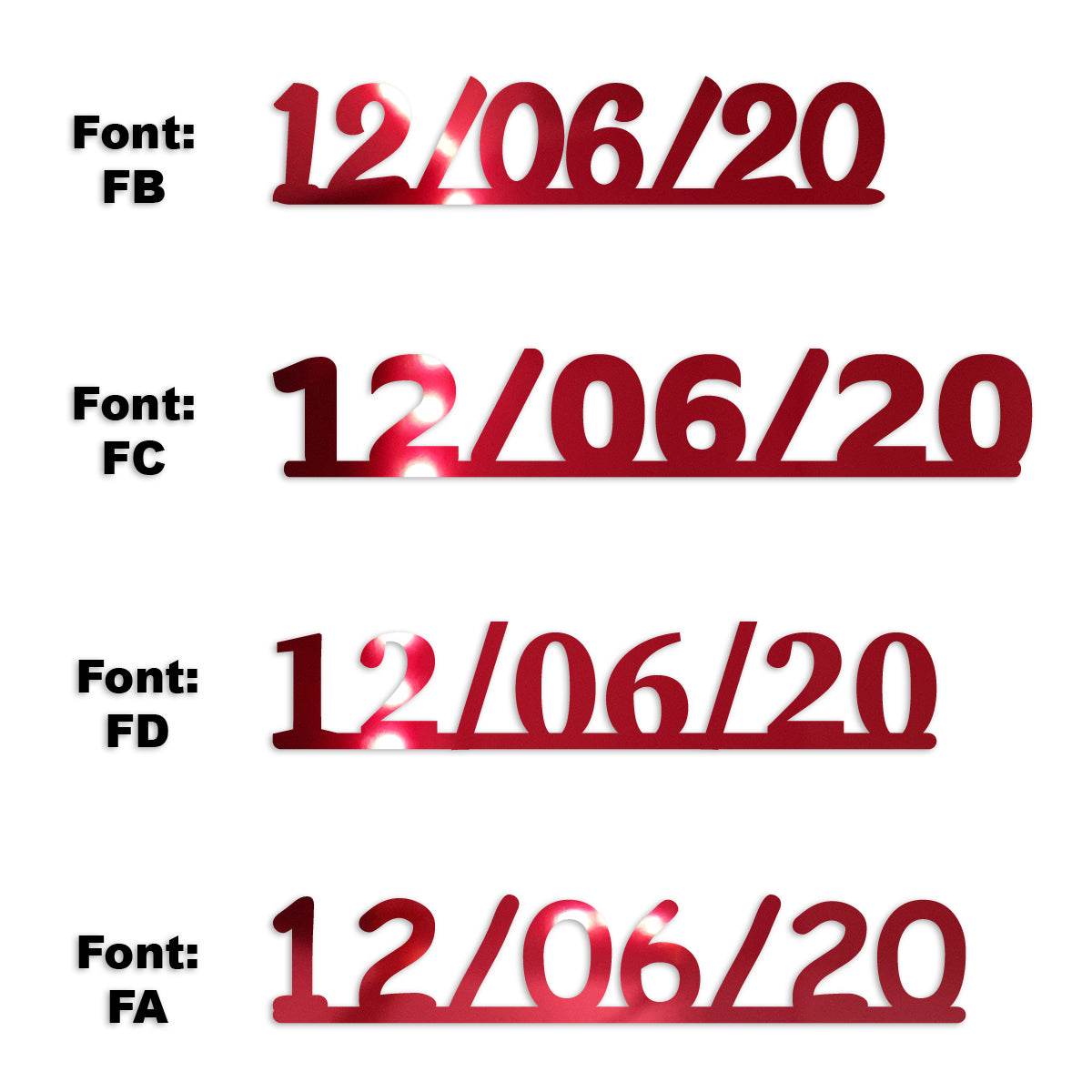 Custom-Fetti Date - 12/06/24 or 12/06/25  Red