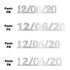 Custom-Fetti Date - 12/06/24 or 12/06/25  Silver