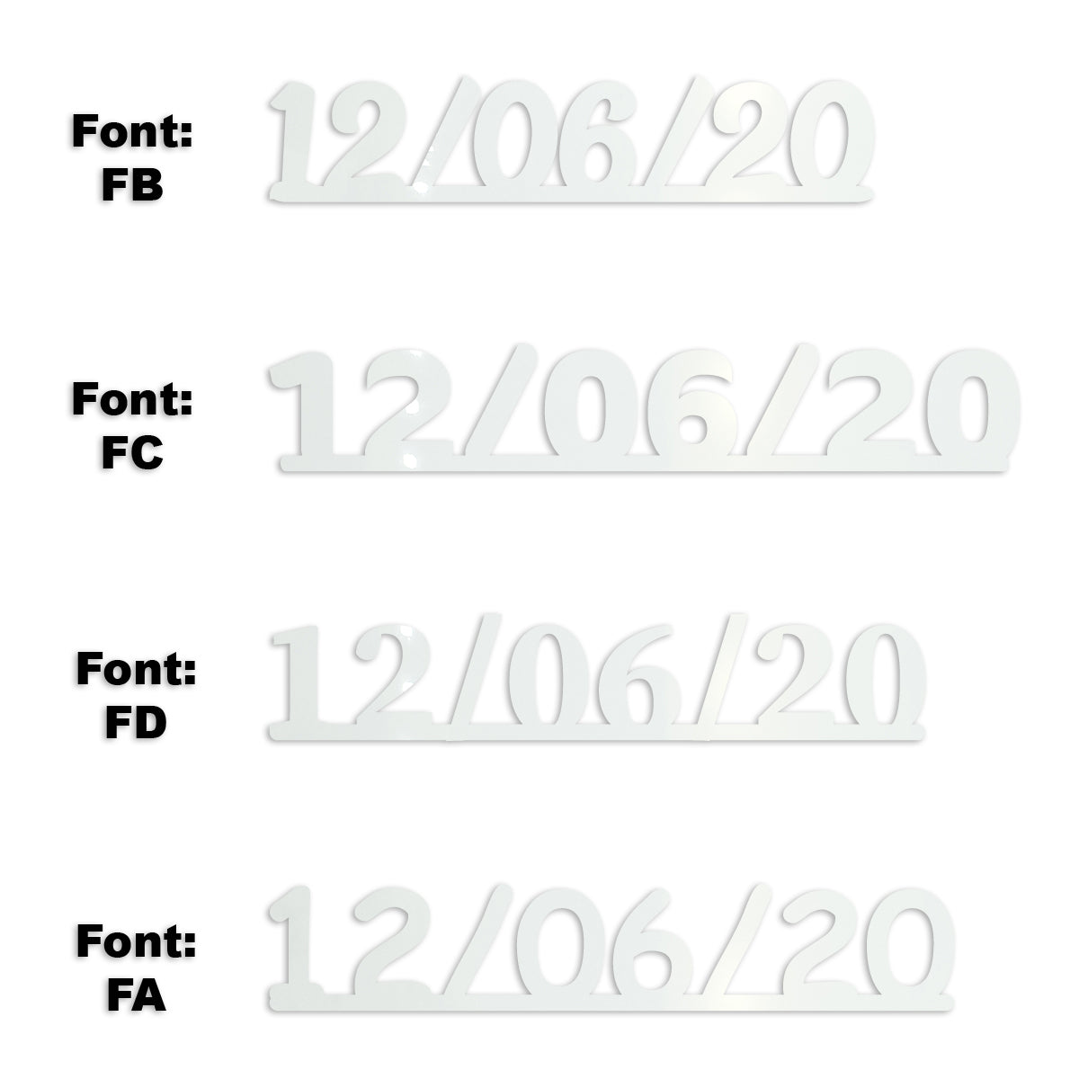 Custom-Fetti Date - 12/06/24 or 12/06/25  White