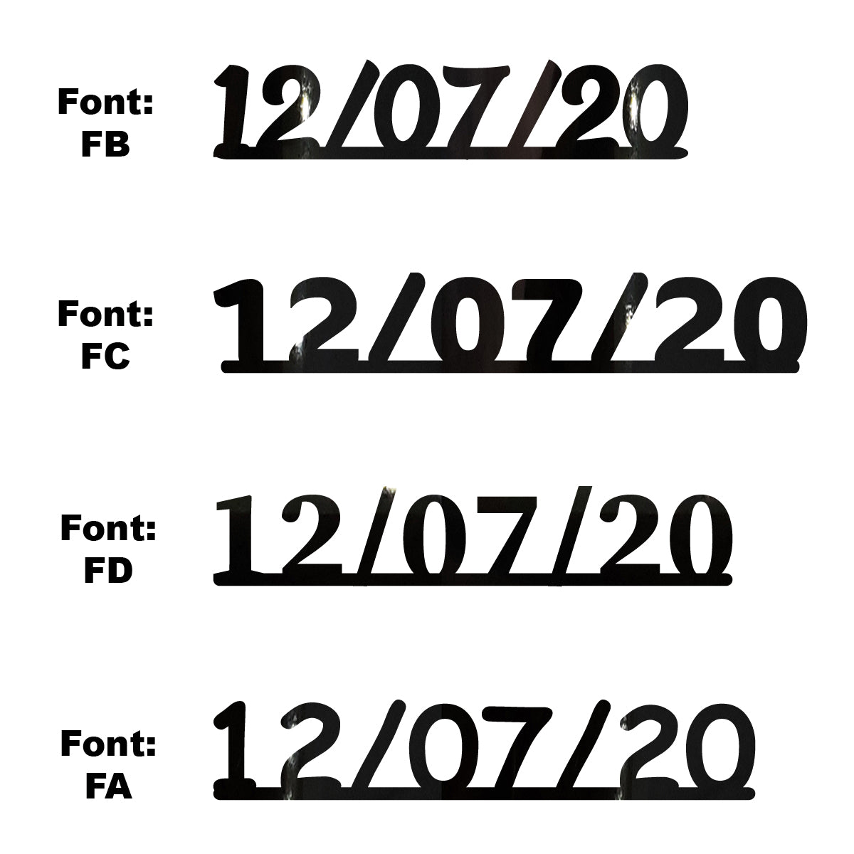 Custom-Fetti Date - 12/07/24 or 12/07/25  Black