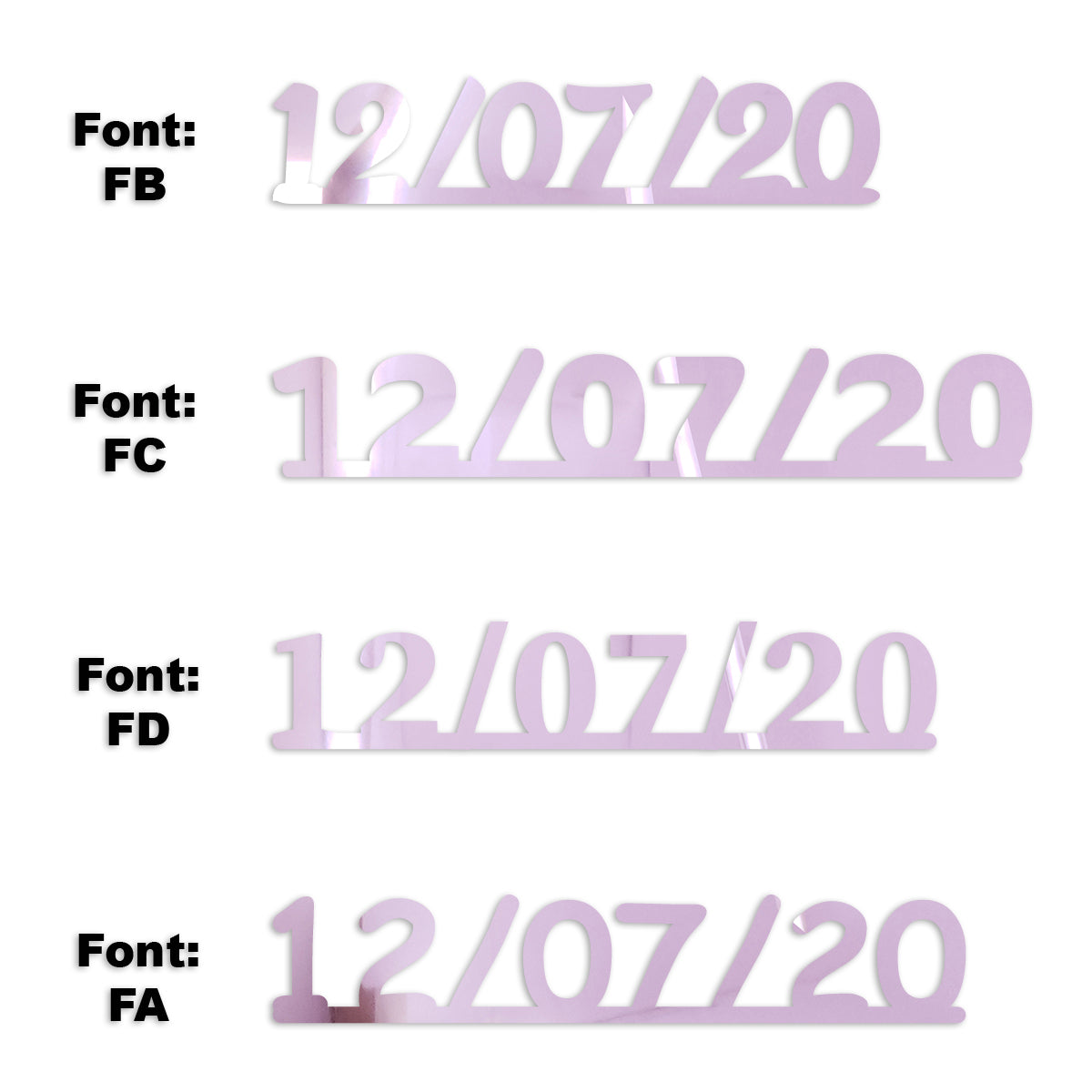 Custom-Fetti Date - 12/07/24 or 12/07/25  Pink