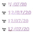 Custom-Fetti Date - 12/07/24 or 12/07/25  Pink