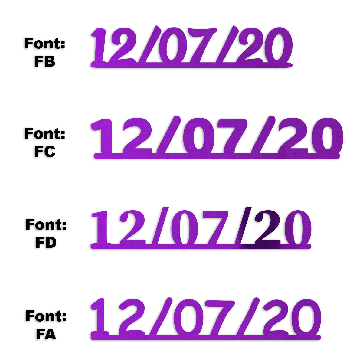 Custom-Fetti Date - 12/07/24 or 12/07/25  Purple