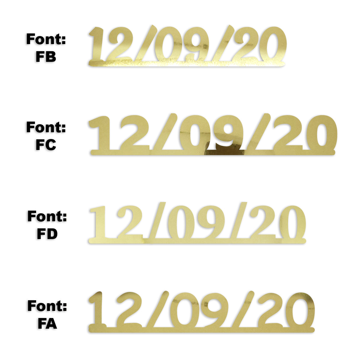 Custom-Fetti Date - 12/09/24 or 12/09/25  Gold