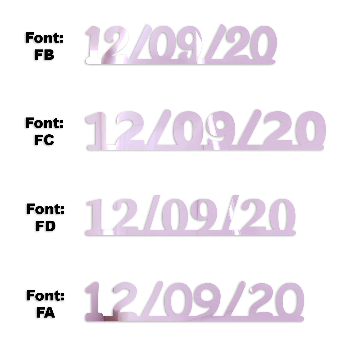 Custom-Fetti Date - 12/09/24 or 12/09/25  Pink