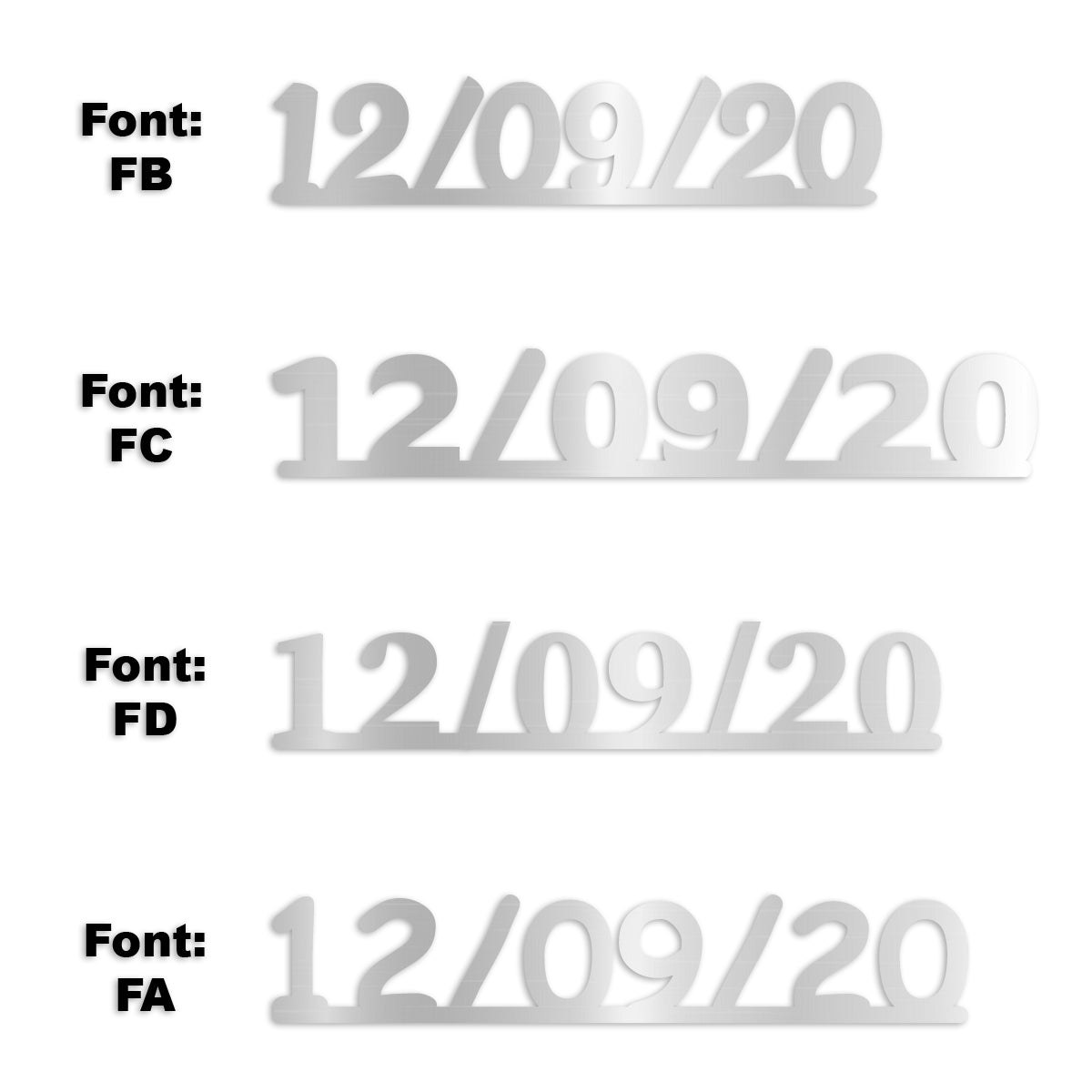 Custom-Fetti Date - 12/09/24 or 12/09/25  Silver