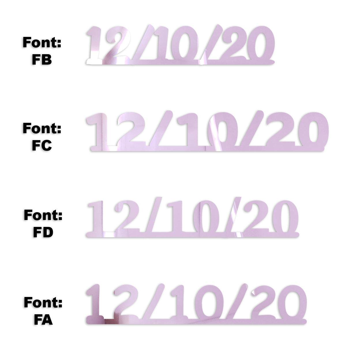 Custom-Fetti Date - 12/10/24 or 12/10/25  Pink
