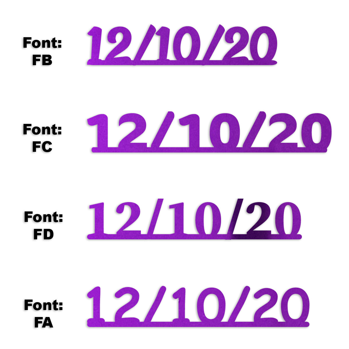 Custom-Fetti Date - 12/10/24 or 12/10/25  Purple