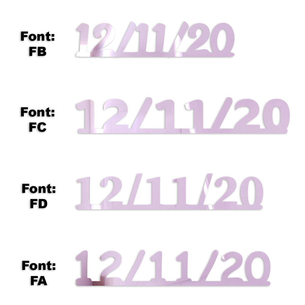 Custom-Fetti Date - 12/11/24 or 12/11/25  Pink