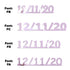 Custom-Fetti Date - 12/11/24 or 12/11/25  Pink