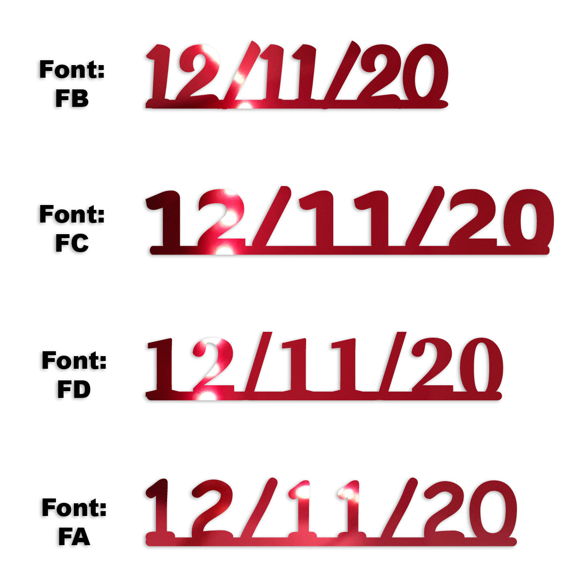 Custom-Fetti Date - 12/11/24 or 12/11/25  Red