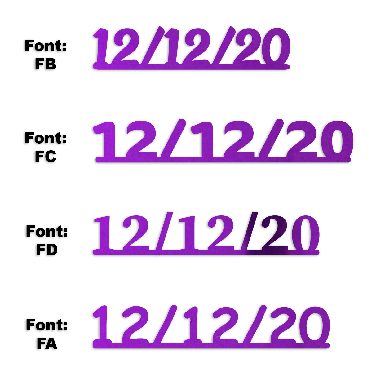 Custom-Fetti Date - 12/12/24 or 12/12/25  Purple