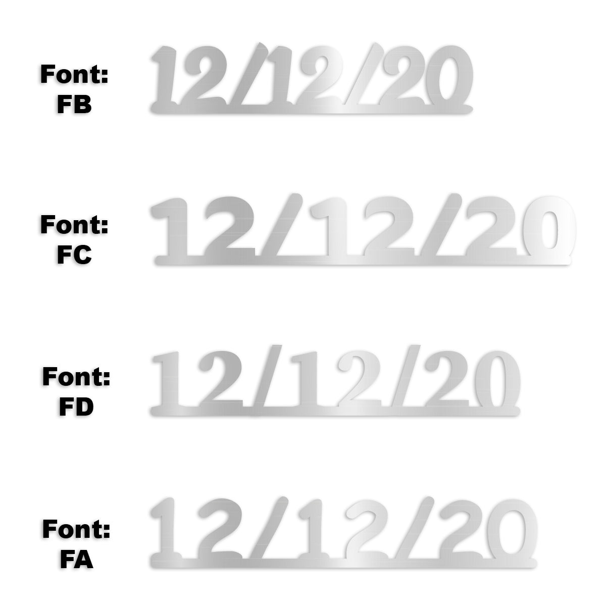 Custom-Fetti Date - 12/12/24 or 12/12/25  Silver