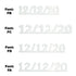 Custom-Fetti Date - 12/12/24 or 12/12/25  White