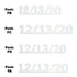 Custom-Fetti Date - 12/13/24 or 12/13/25  White