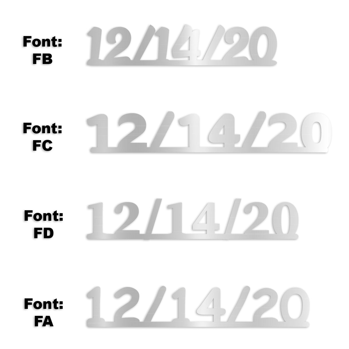 Custom-Fetti Date - 12/14/24 or 12/14/25  Silver