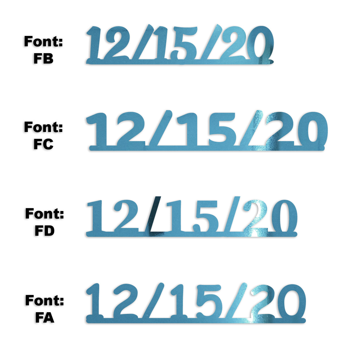 Custom-Fetti Date - 12/15/24 or 12/15/25  Blue Sky