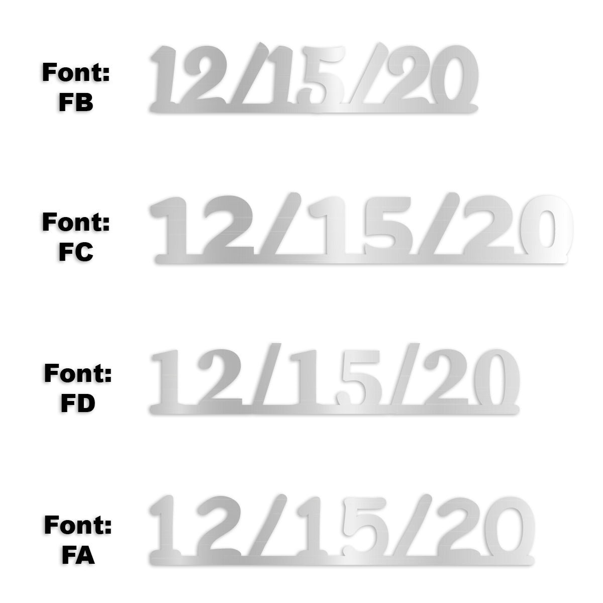 Custom-Fetti Date - 12/15/24 or 12/15/25  Silver