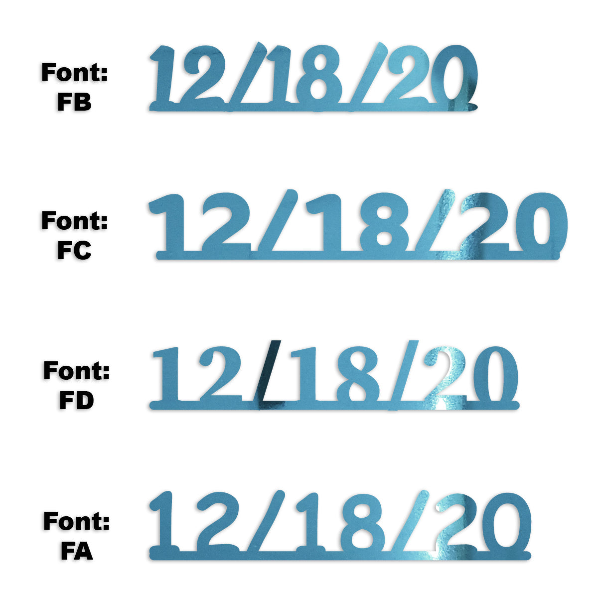 Custom-Fetti Date - 12/18/24 or 12/18/25  Blue Sky