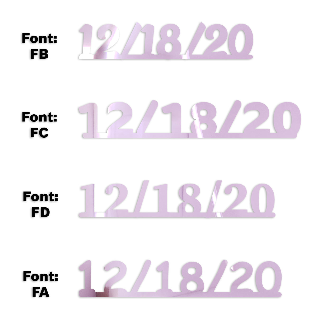 Custom-Fetti Date - 12/18/24 or 12/18/25  Pink