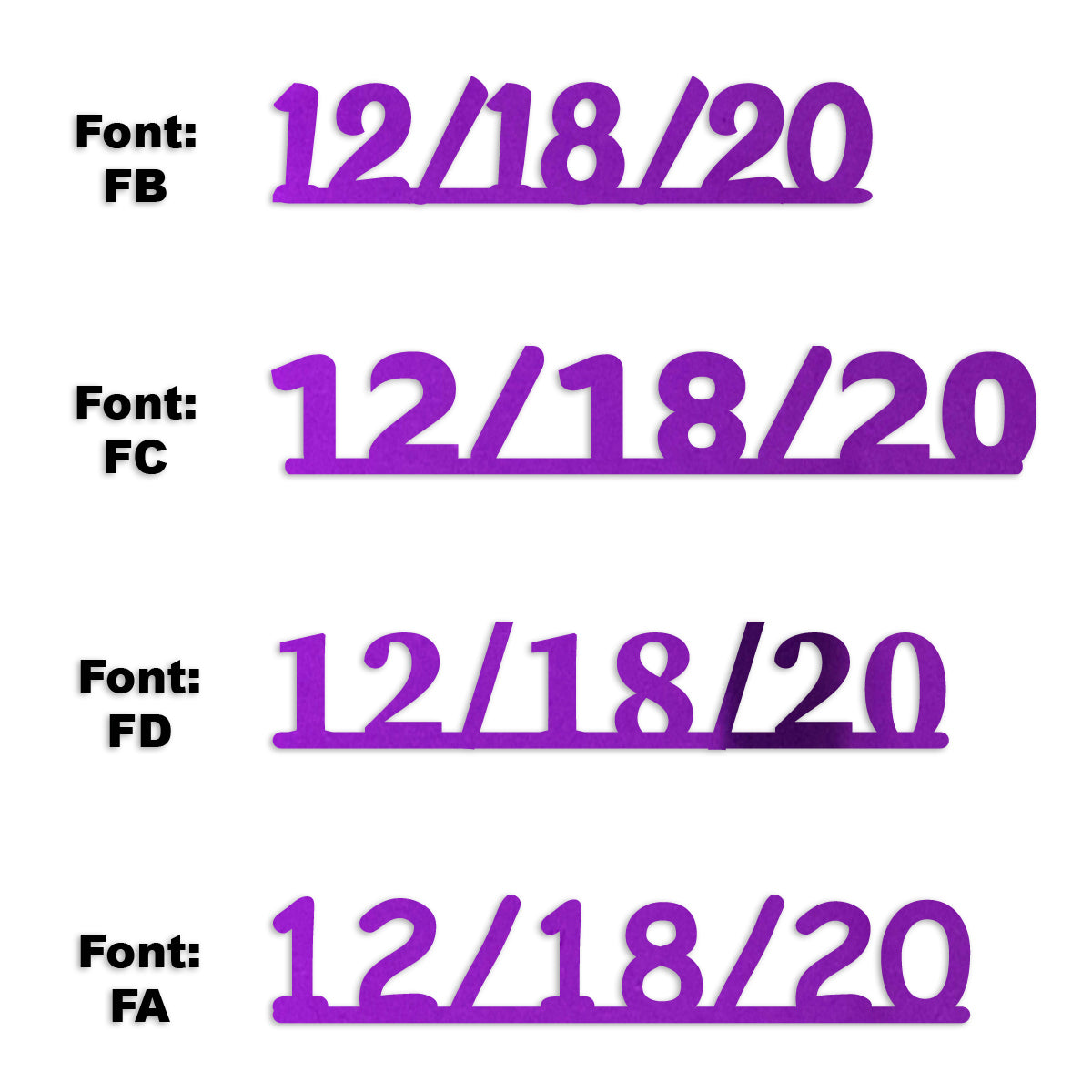Custom-Fetti Date - 12/18/24 or 12/18/25  Purple