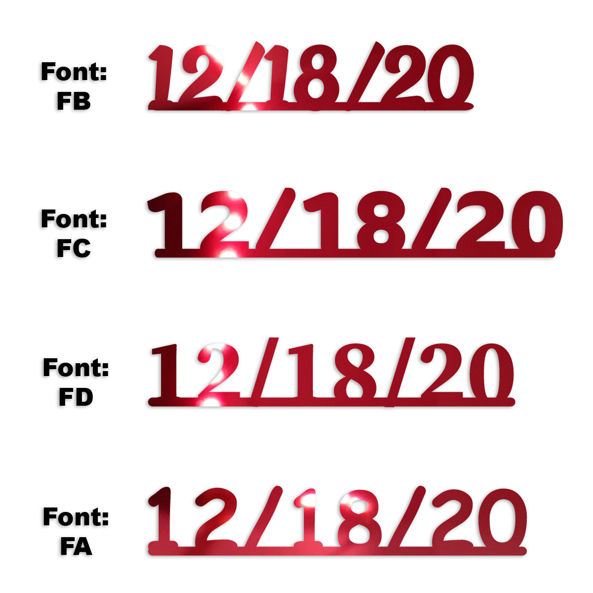 Custom-Fetti Date - 12/18/24 or 12/18/25  Red