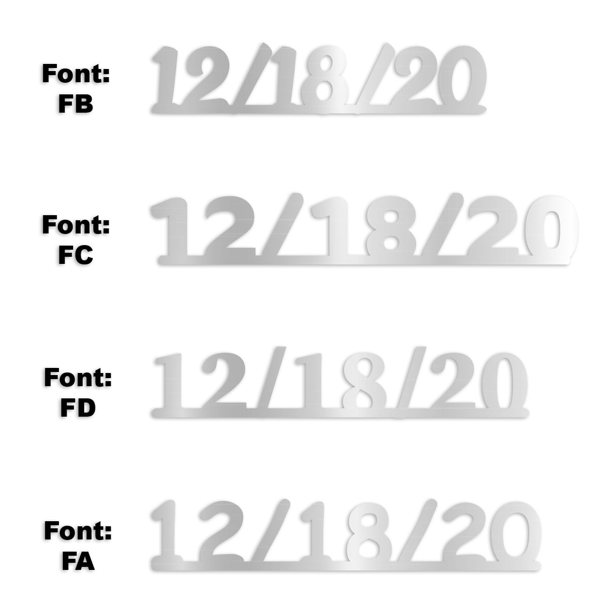 Custom-Fetti Date - 12/18/24 or 12/18/25  Silver