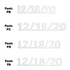 Custom-Fetti Date - 12/18/24 or 12/18/25  White