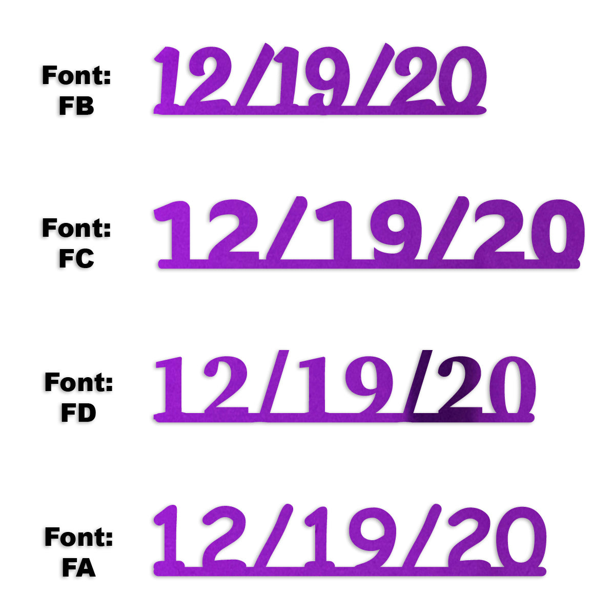 Custom-Fetti Date - 12/19/24 or 12/19/25  Purple