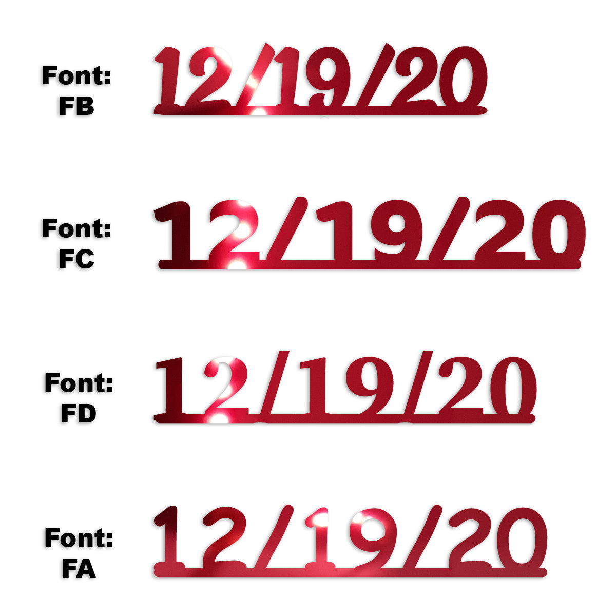 Custom-Fetti Date - 12/19/24 or 12/19/25  Red