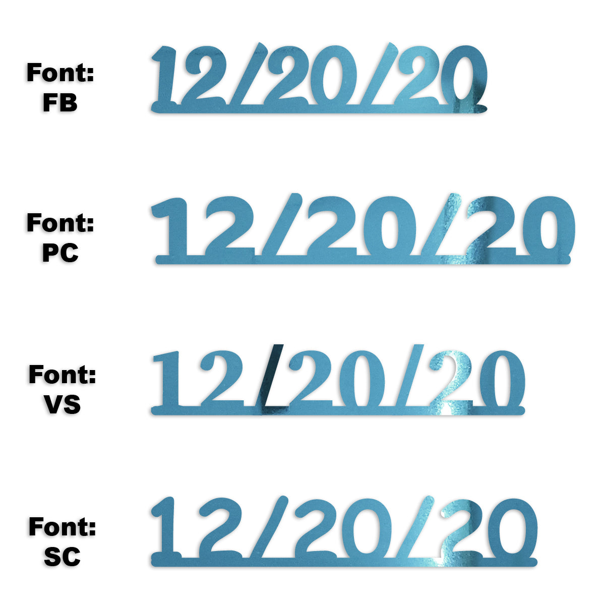 Custom-Fetti Date - 12/20/24 or 12/20/25  Blue Sky