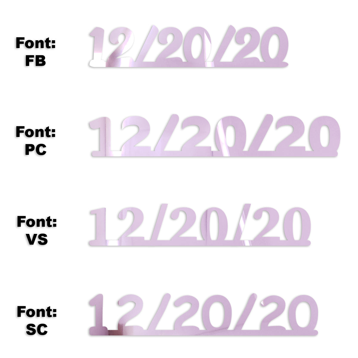 Custom-Fetti Date - 12/20/24 or 12/20/25  Pink