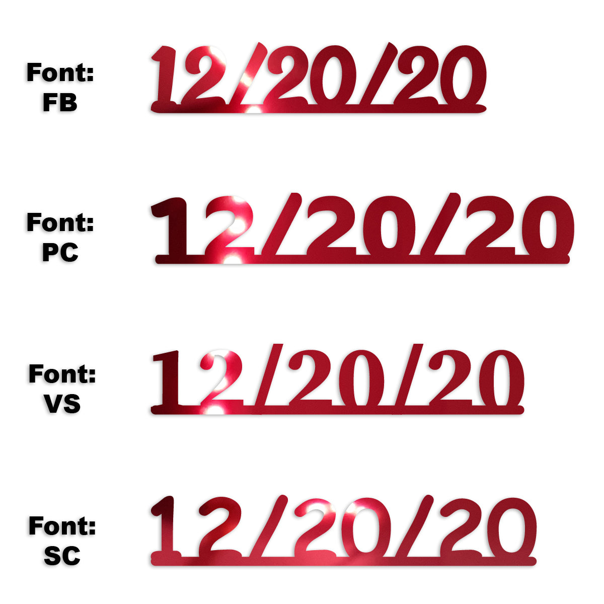Custom-Fetti Date - 12/20/24 or 12/20/25  Red